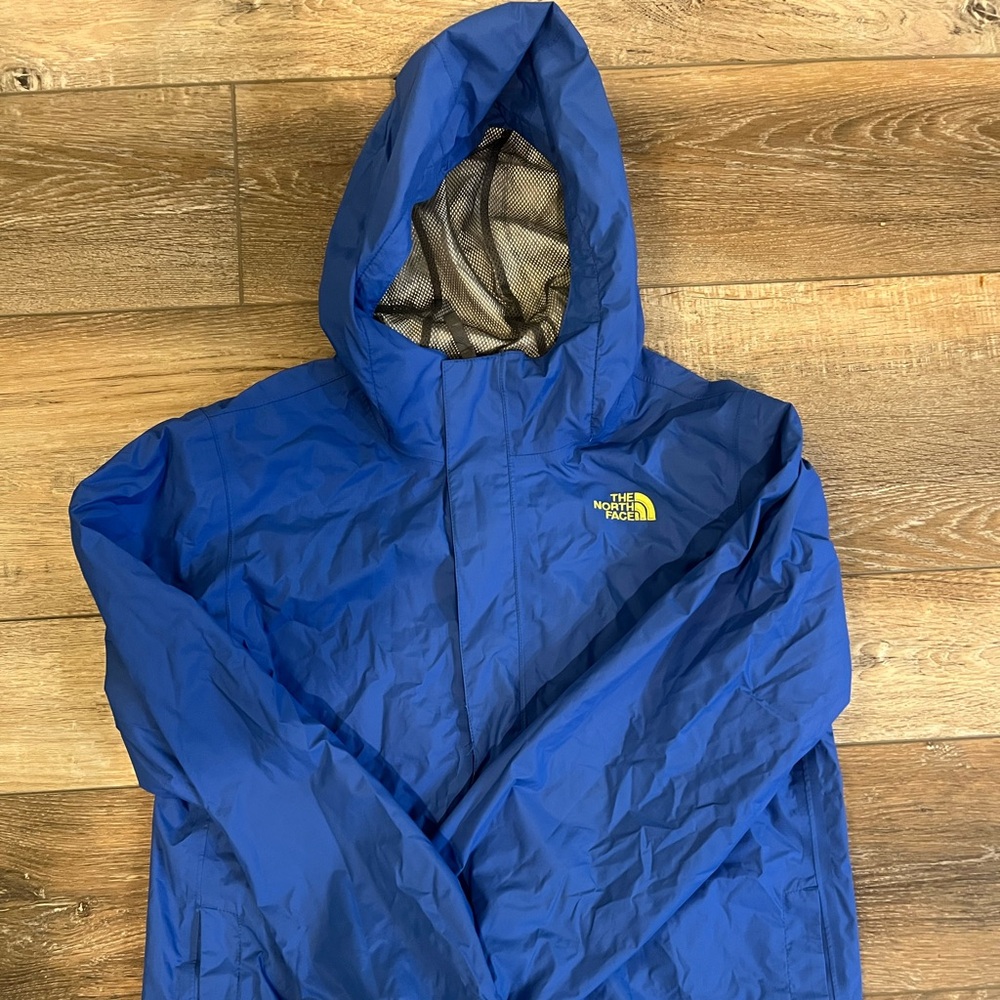 The North Face Raincoat Youth XL 18-20 Blue windbreaker